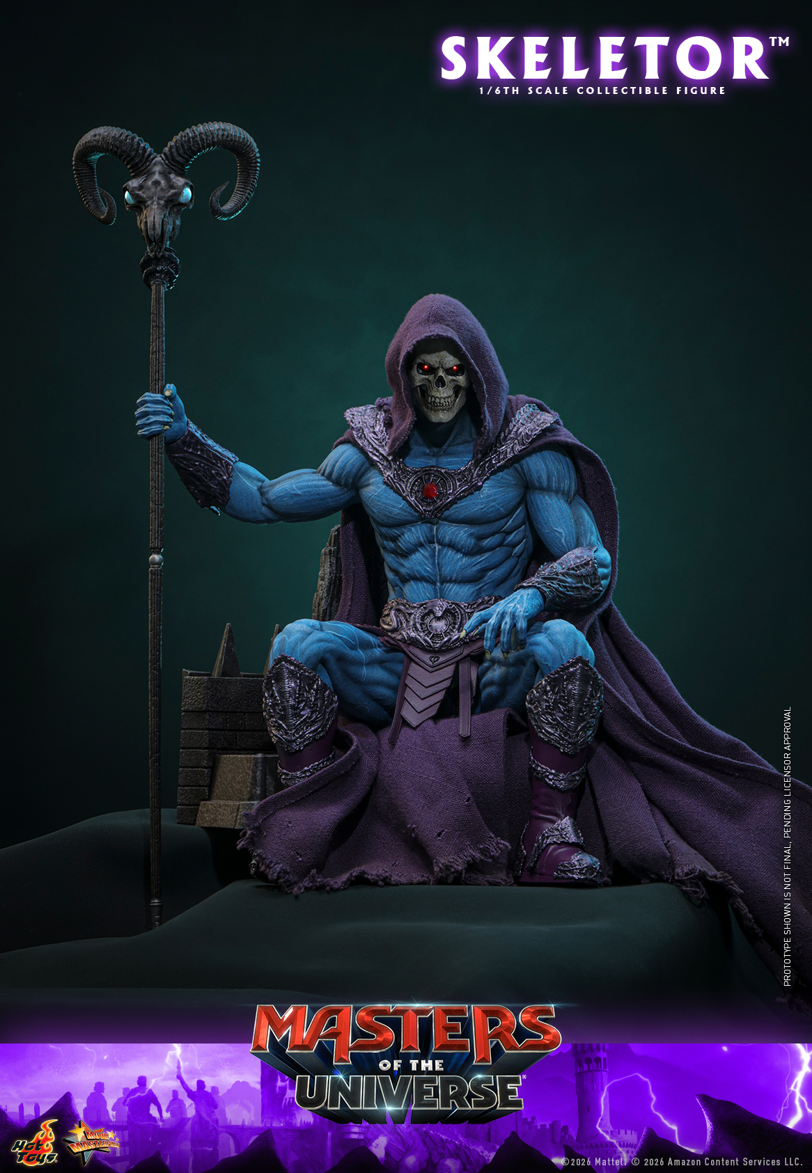 Hottoys - Masters of the Universe Skeletor 16th scale Collectible Figure MMS889 (Licensed) - Image 9