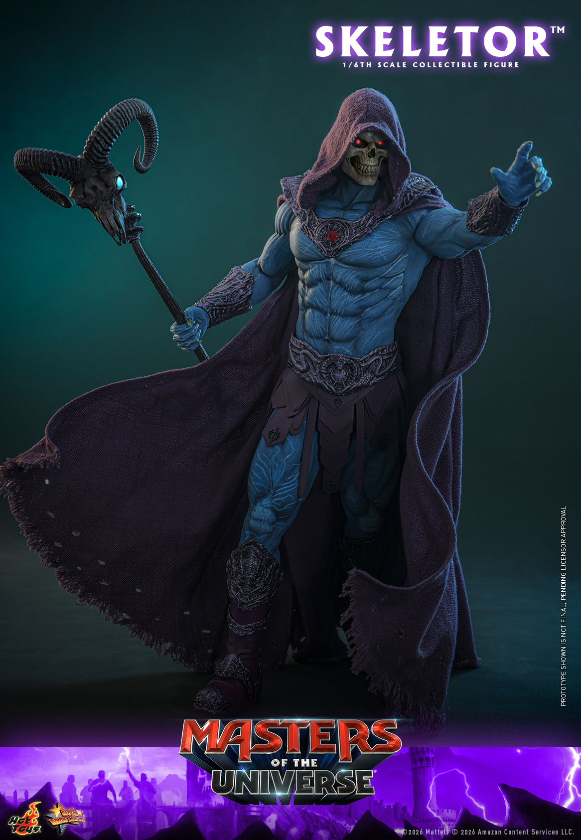 Hottoys - Masters of the Universe Skeletor 16th scale Collectible Figure MMS889 (Licensed) - Image 19