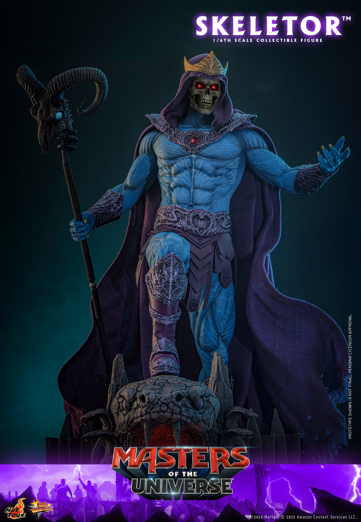Hottoys - Masters of the Universe Skeletor 16th scale Collectible Figure MMS889 (Licensed) - Image 3