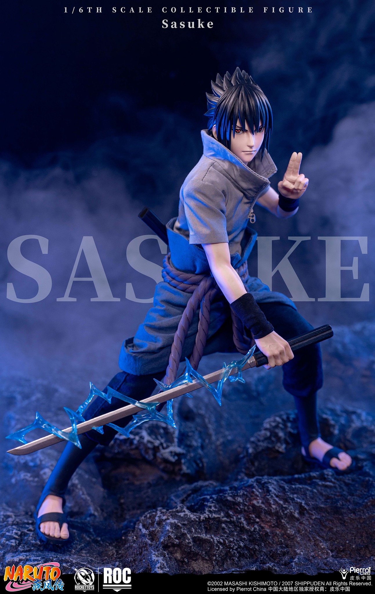 ROCKETTOYS Studio - Naruto Shippuden Sasuke Uchiha 1/6 Scale Action Figure ROC-017 ROC-018 (Licensed) - Image 5
