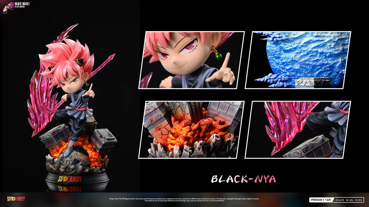 Biubiu Studio - Anya Cosplay Dragon Ball Goku Black Spy x Family - Image 3