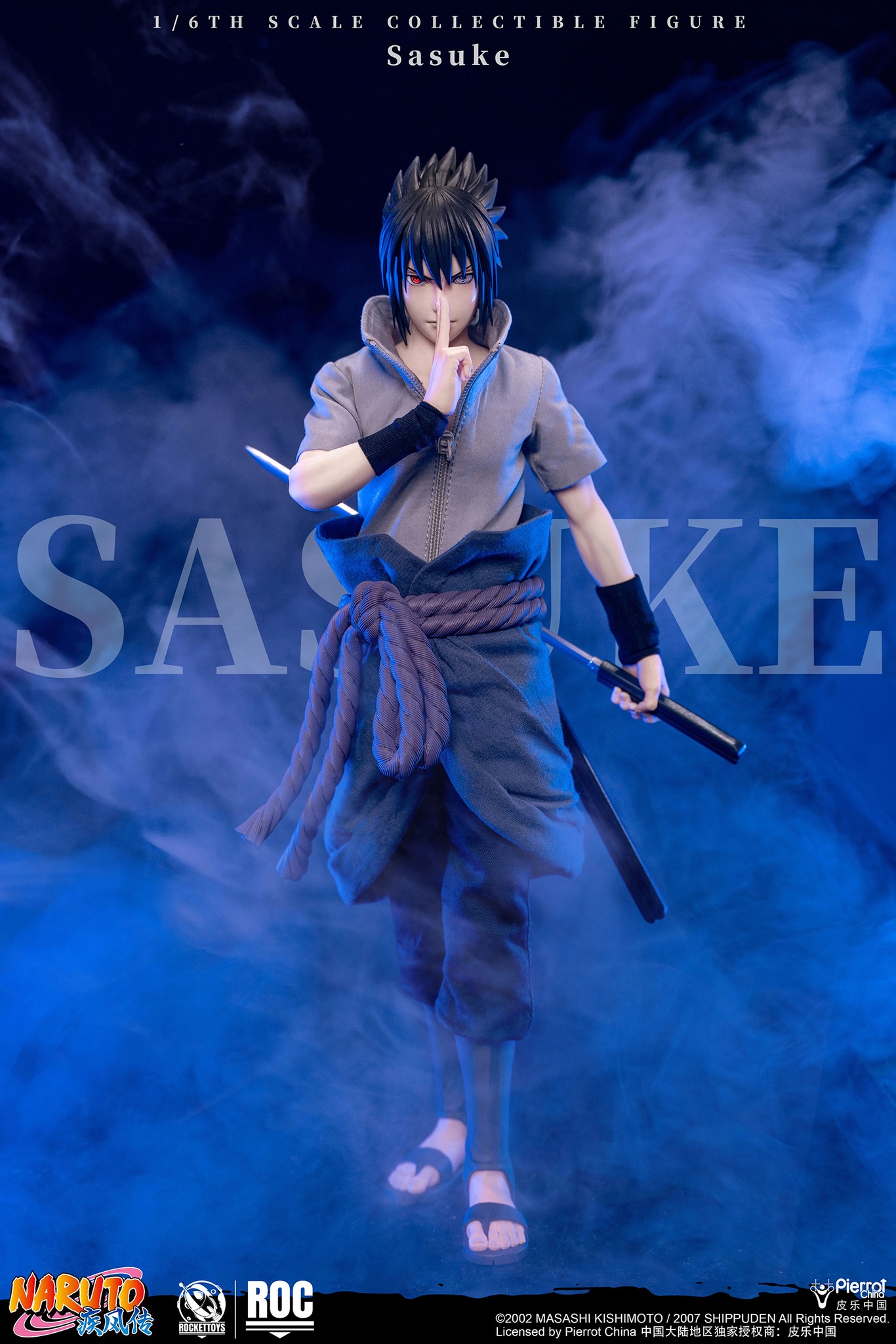 ROCKETTOYS Studio - Naruto Shippuden Sasuke Uchiha 1/6 Scale Action Figure ROC-017 ROC-018 (Licensed) - Image 3