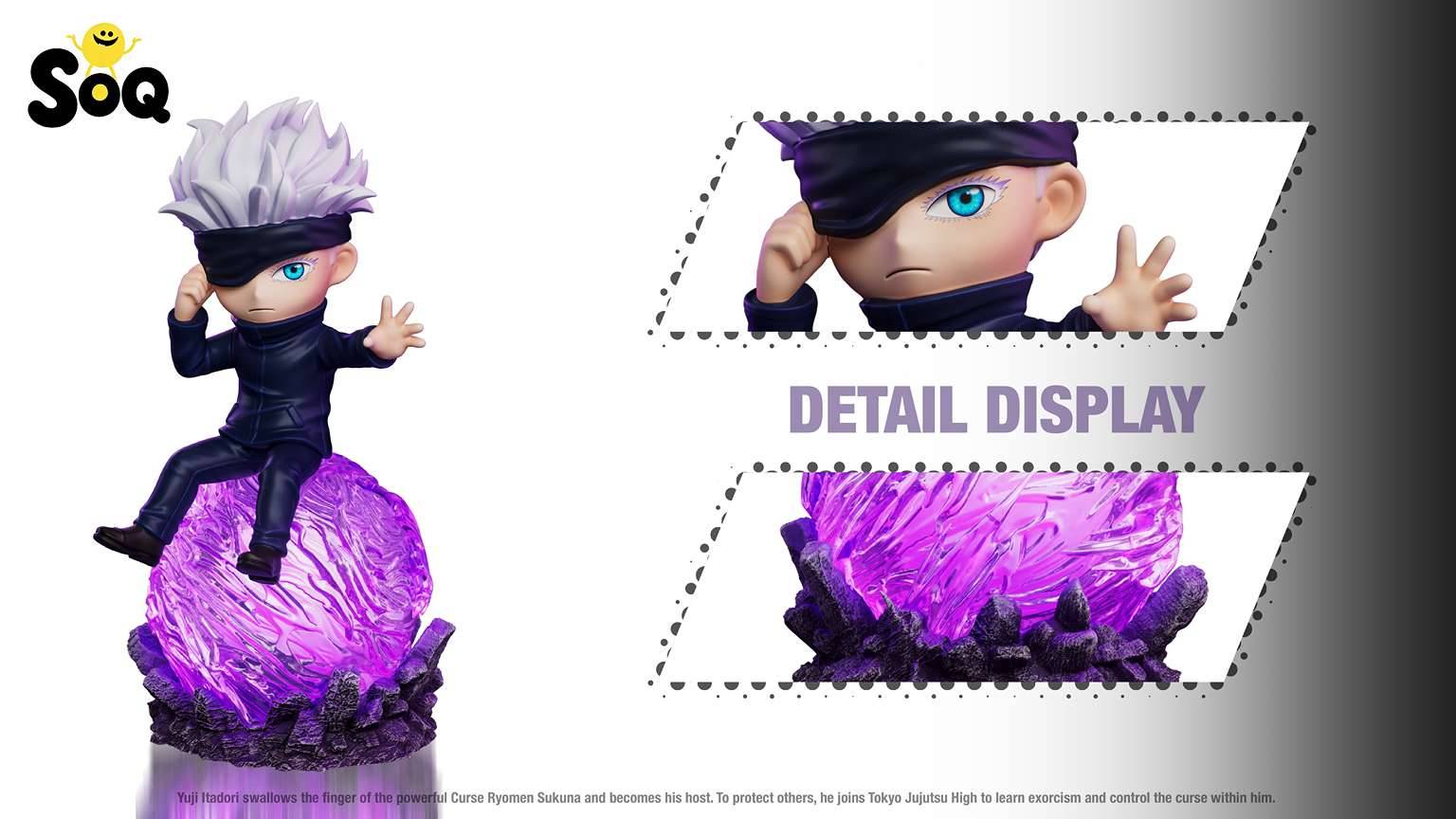 SOQ Studio - Satoru Gojo Chibi Figure Jujutsu Kaisen - Image 3