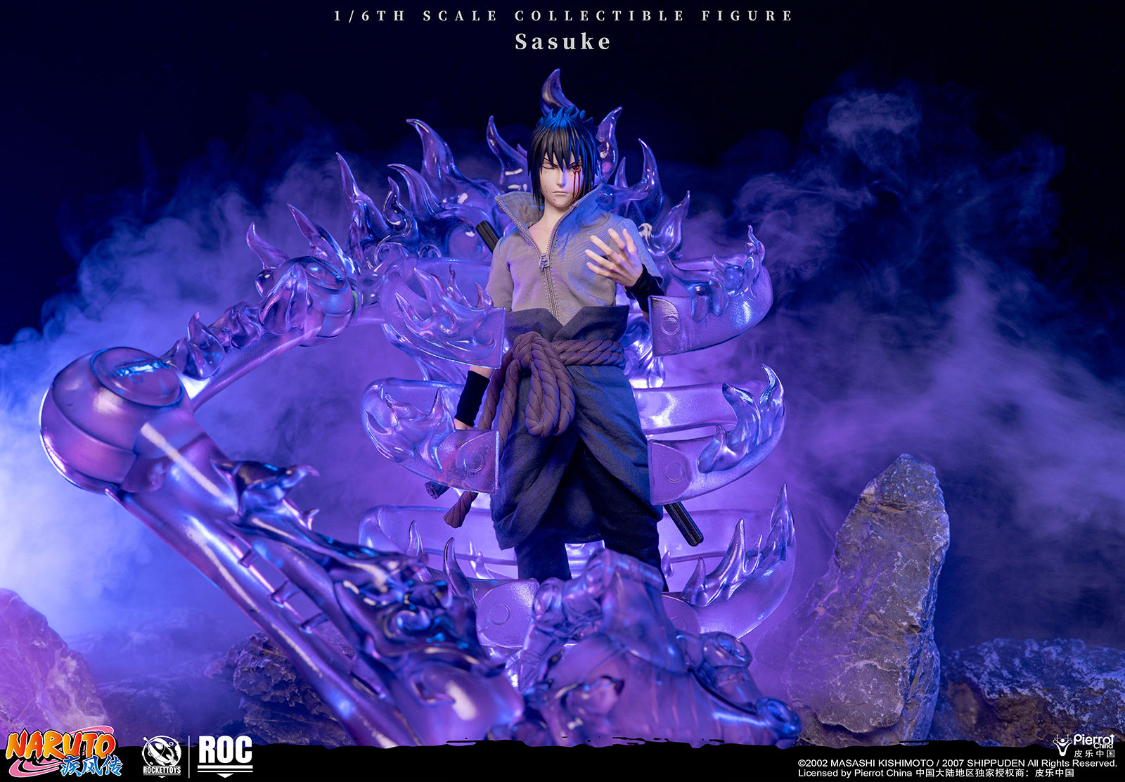 ROCKETTOYS Studio - Naruto Shippuden Sasuke Uchiha 1/6 Scale Action Figure ROC-017 ROC-018 (Licensed) - Image 12