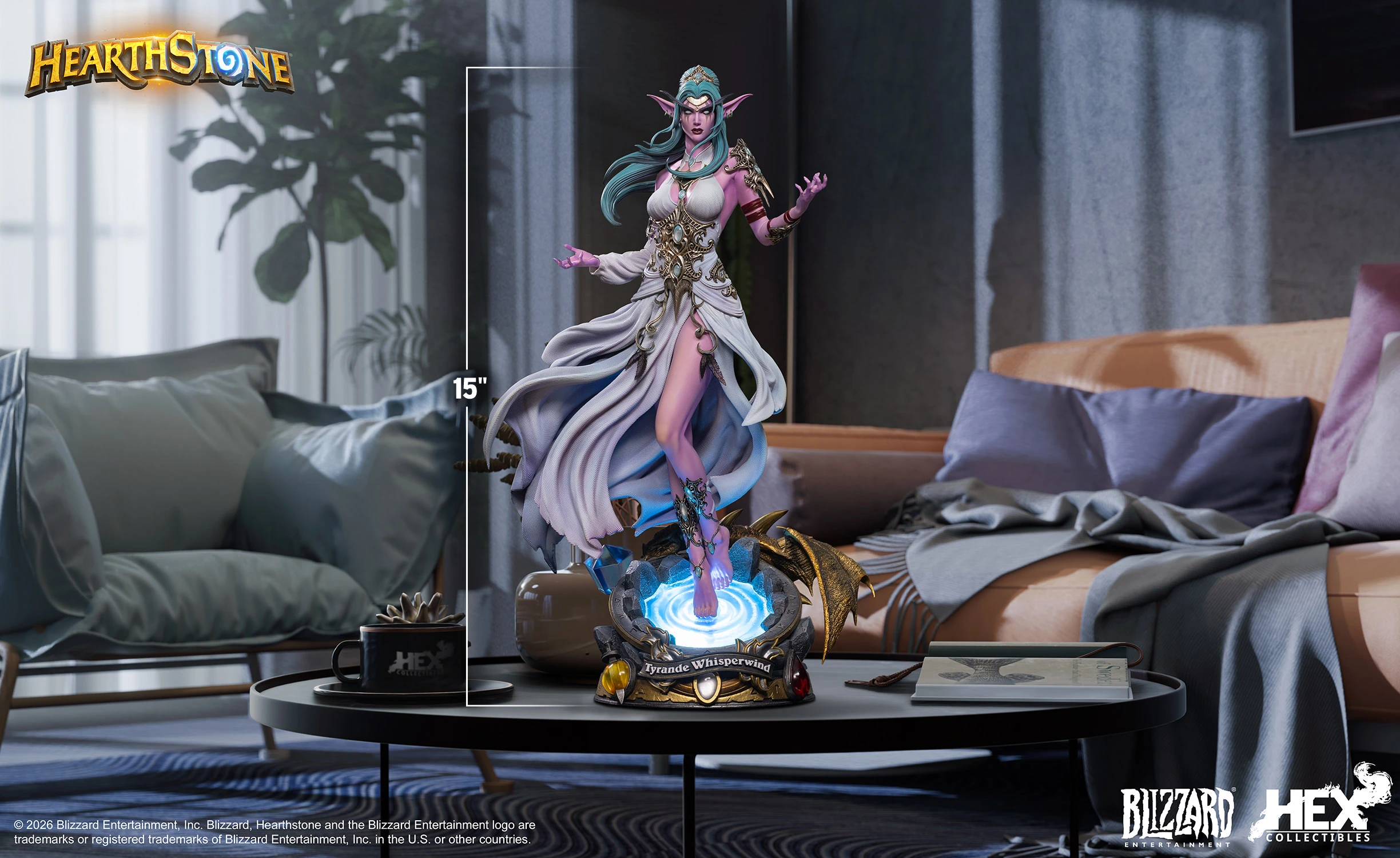 Blizzard Entertainment - Hearthstone Tyrande Whisperwind 1/6 Scale Statue HEXHS11 (Licensed) - Image 2