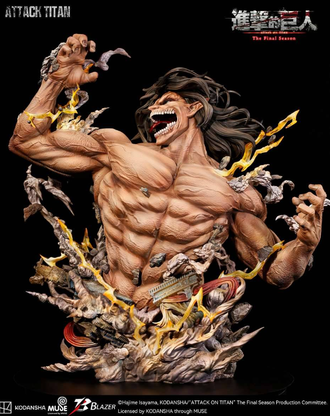 Blazer Studio - Attack on Titan The Final Season Attack Titan Bust Statue (Licensed) - Image 8