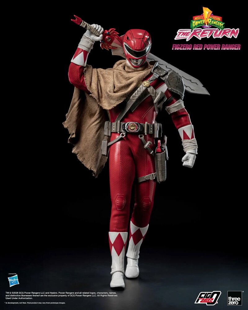 Threezero - Mighty Morphin Power Rangers: The Return FigZero 1/6 Red Power Ranger 3Z10200W0 (Licensed)