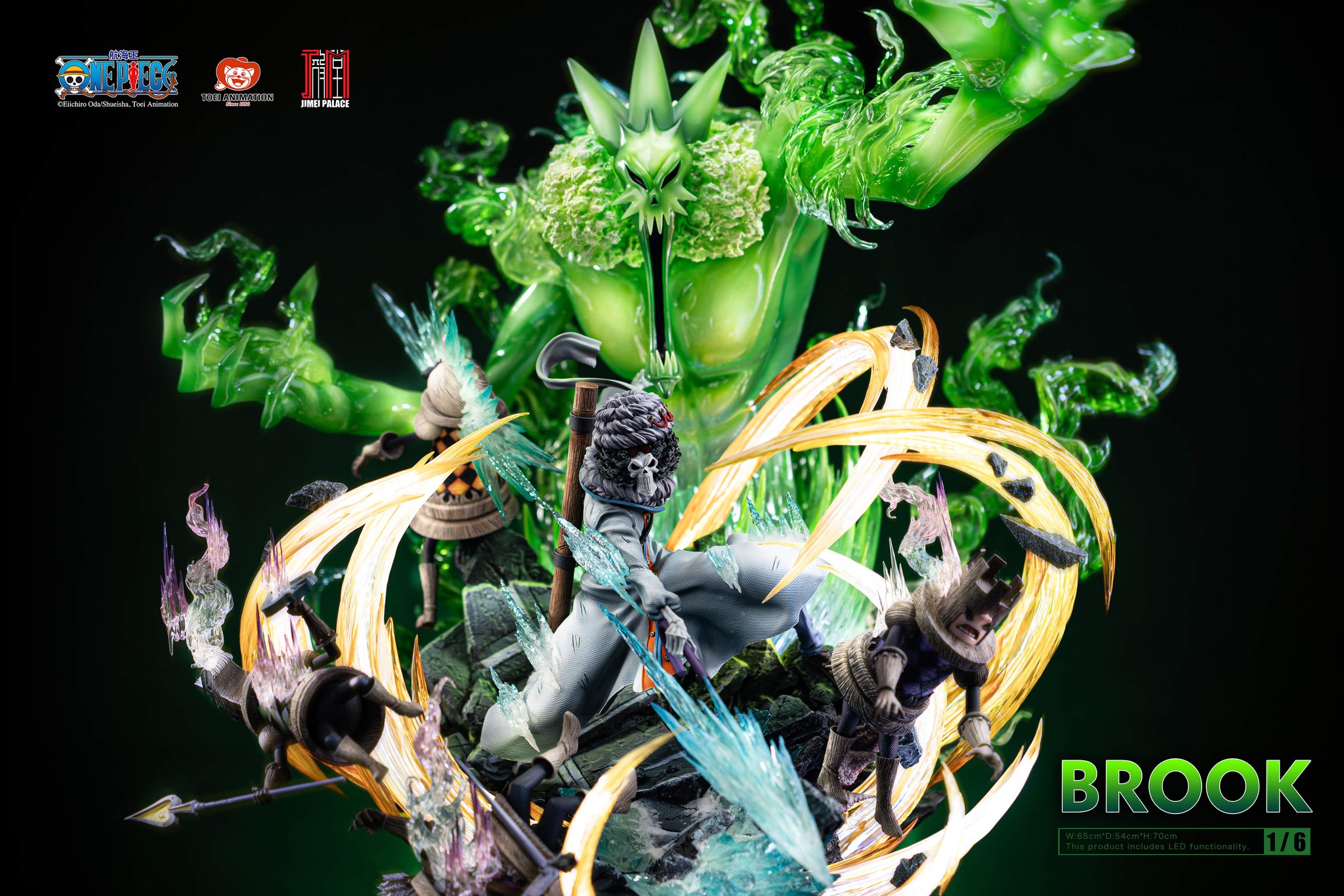 JIMEI PALACE Studio - ONE PIECE Straw Hat Crew Series Vol. 2 Brook Statue (Licensed) - Image 4