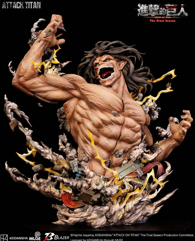 Blazer Studio - Attack on Titan The Final Season Attack Titan Bust Statue (Licensed) - Image 7