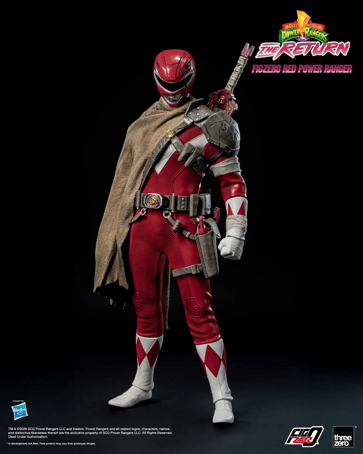 Threezero - Mighty Morphin Power Rangers: The Return FigZero 1/6 Red Power Ranger 3Z10200W0 (Licensed) - Image 10