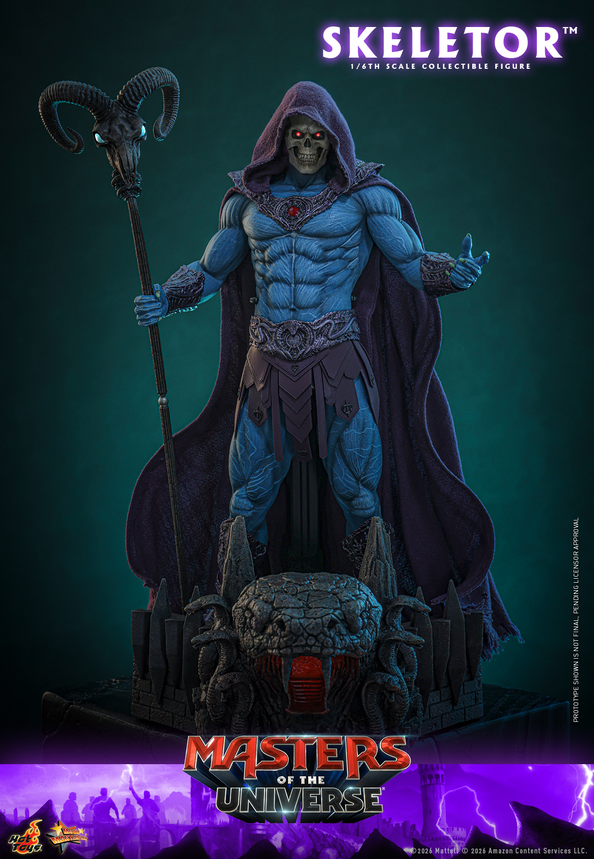 Hottoys - Masters of the Universe Skeletor 16th scale Collectible Figure MMS889 (Licensed) - Image 4