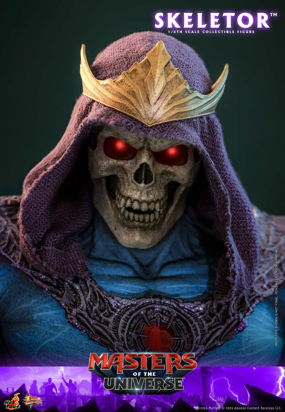 Hottoys - Masters of the Universe Skeletor 16th scale Collectible Figure MMS889 (Licensed) - Image 5