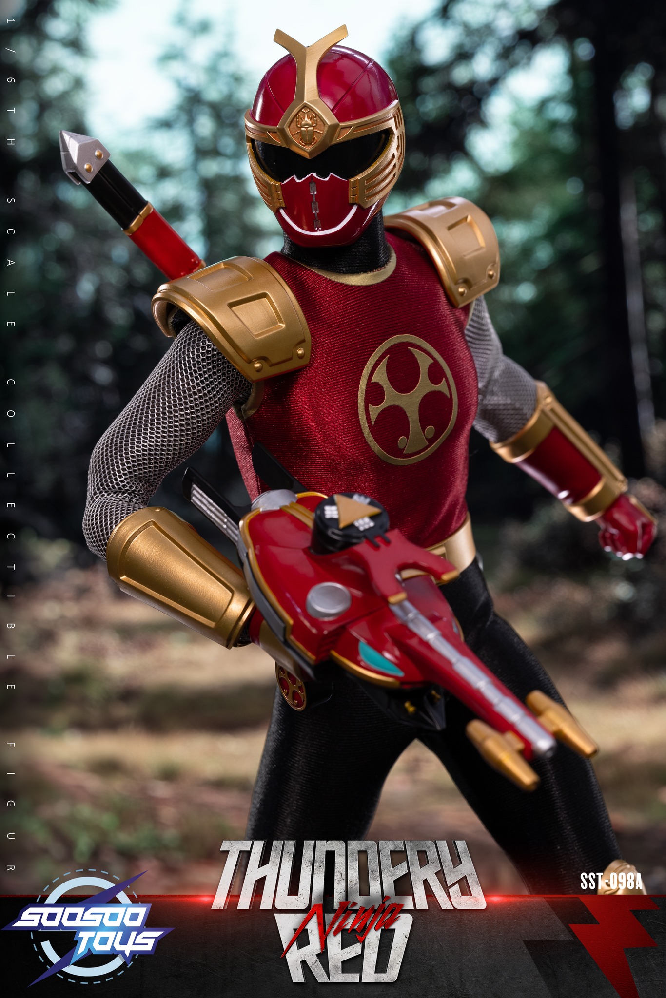 Soosootoys - 1/6 scale collectible:Thundery Red&Blue Ninja SST-098A SST-098B Power Rangers Ninja Storm - Image 8