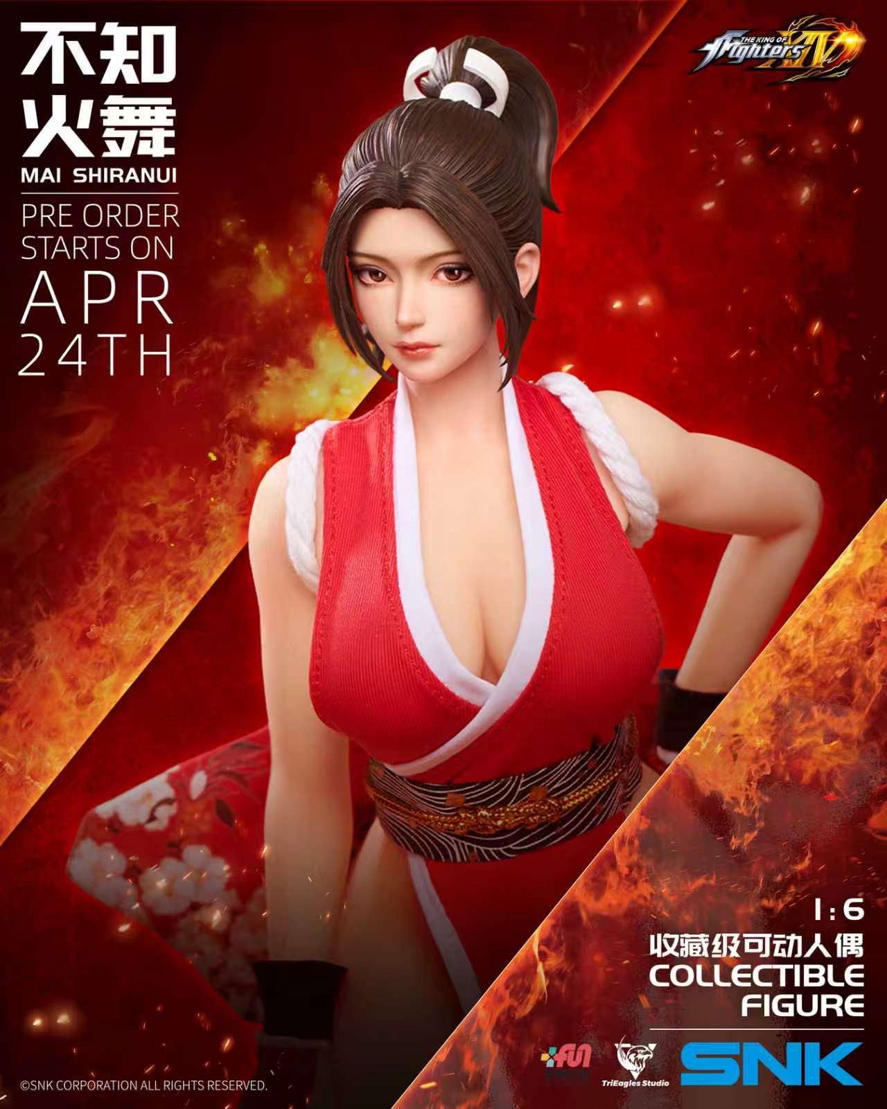 TriEagles Studio - The King of Fighters XIV Mai Shiranui 1/6 Scale Collectible Action Figure (Licensed) - Image 12