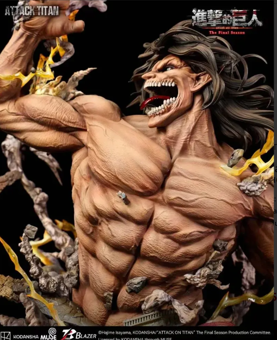 Blazer Studio - Attack on Titan The Final Season Attack Titan Bust Statue (Licensed)