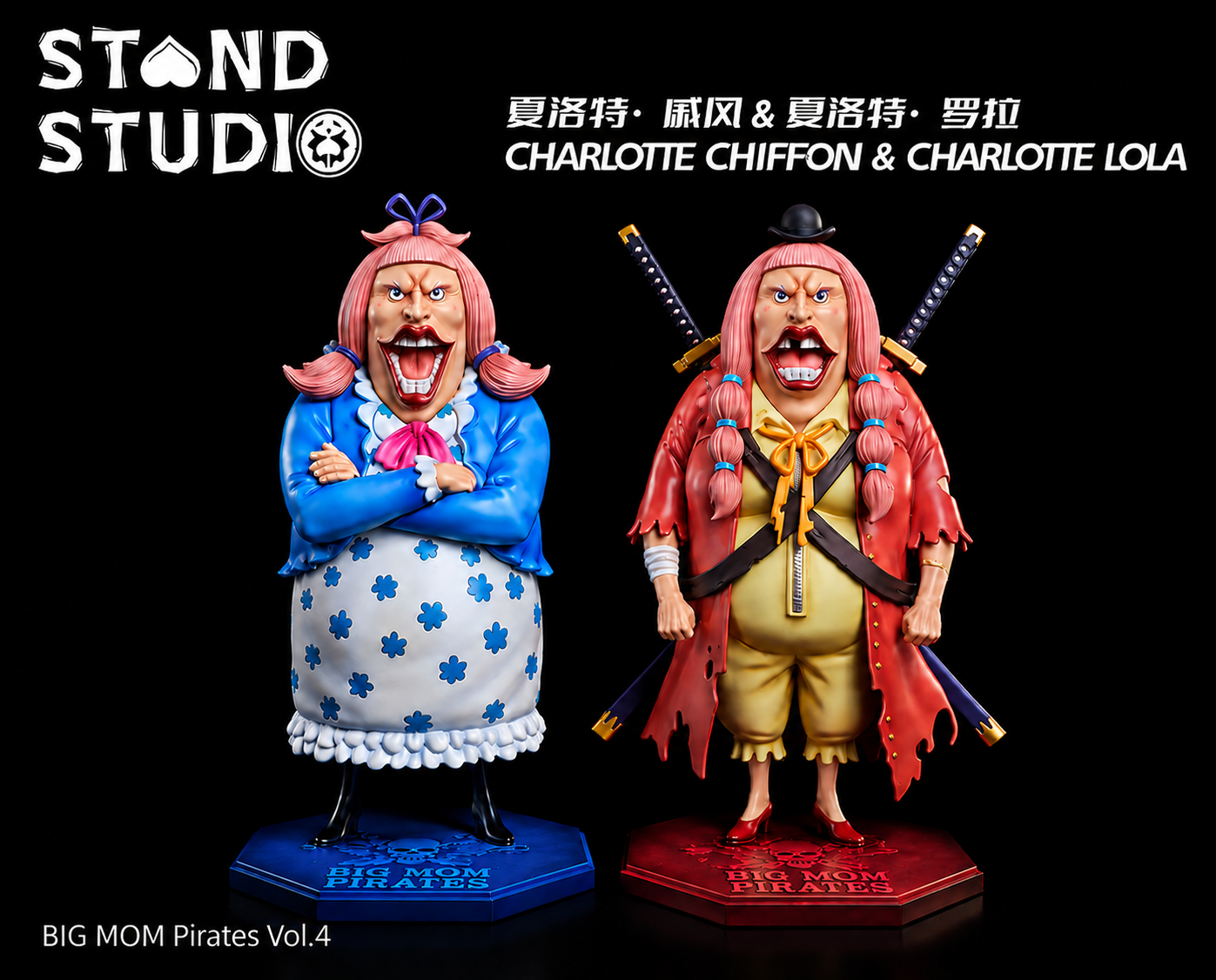 Stand Studio - One Piece Big Mom Pirates #4 Charlotte Chiffon & Charlotte Lola