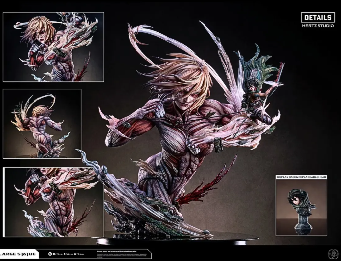 Hertz Studio - Attack Titan X Female Titan X Mikasa Ackerman - Image 5