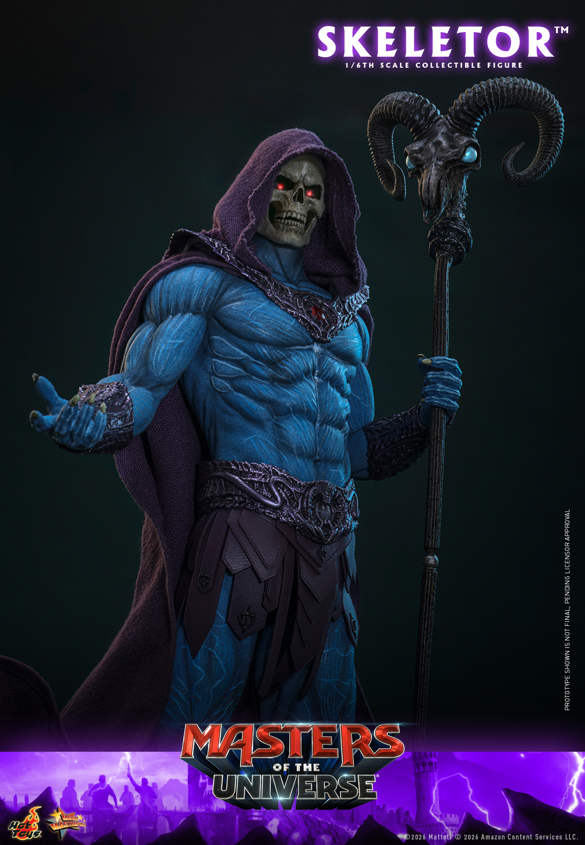 Hottoys - Masters of the Universe Skeletor 16th scale Collectible Figure MMS889 (Licensed) - Image 6