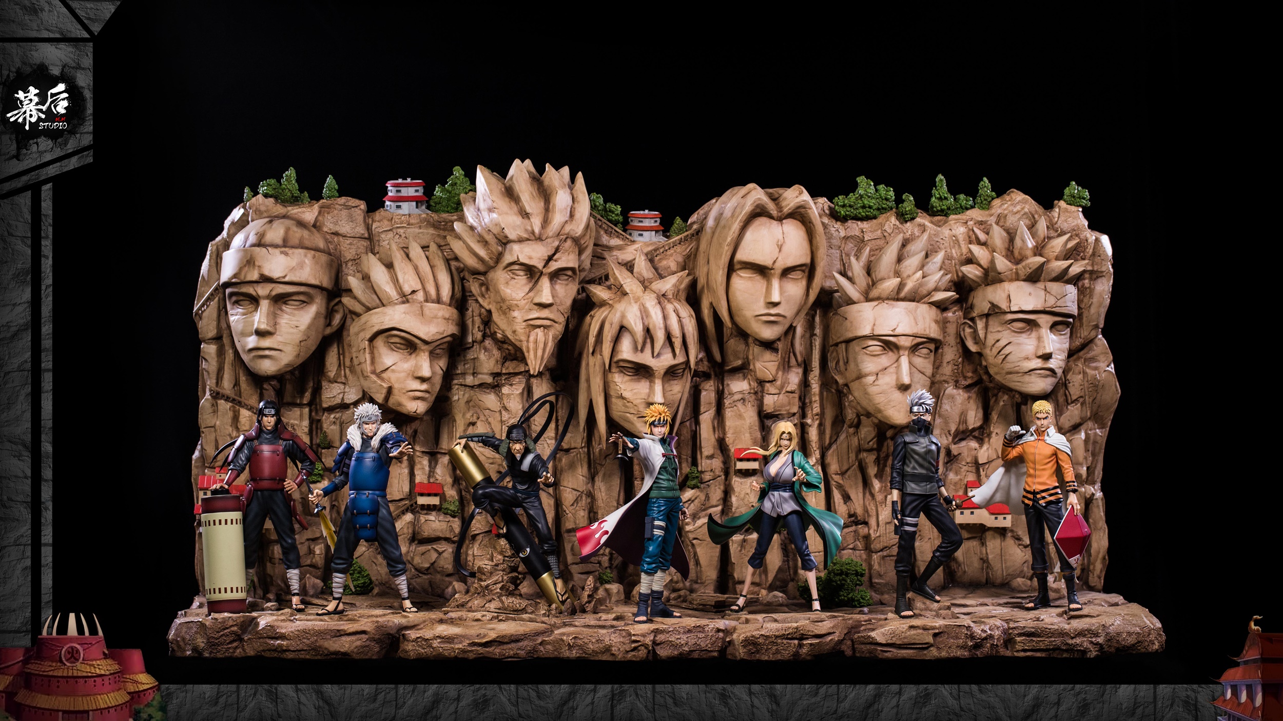 MH Studio- Naruto Rock  with 7 hokage