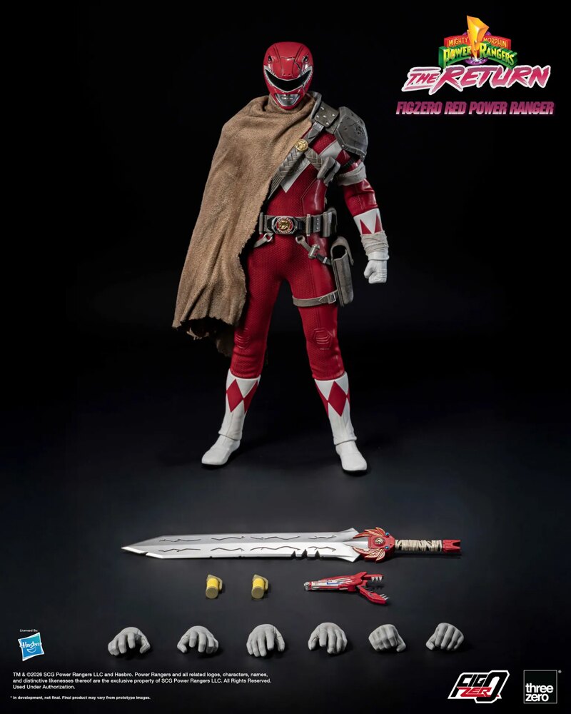 Threezero - Mighty Morphin Power Rangers: The Return FigZero 1/6 Red Power Ranger 3Z10200W0 (Licensed) - Image 8