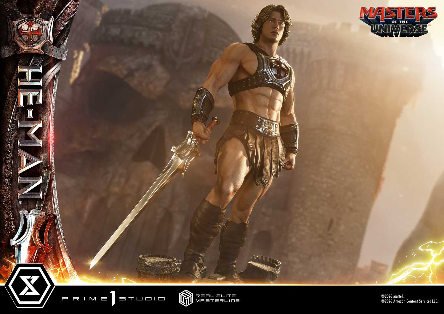 Prime 1 Studio - Real Elite Masterline Masters of the Universe Series He-Man 1/3 Statue REMMOU-02 REMMOU-02DX REMMOU-02DXS (Licensed)