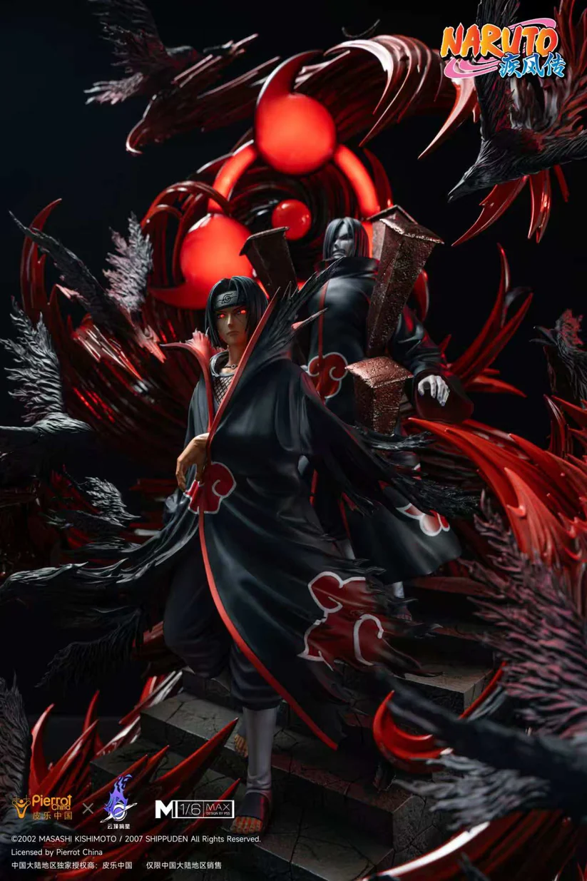 Pickstar Studio - Naruto Officially Licensed Uchiha Itachi & Orochimaru 1/6 Statue (Licensed)