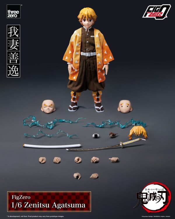 Threezero - Demon Slayer: Kimetsu no Yaiba FigZero 1/6 Zenitsu Agatsuma 3Z06690W0 (Licensed) - Image 7