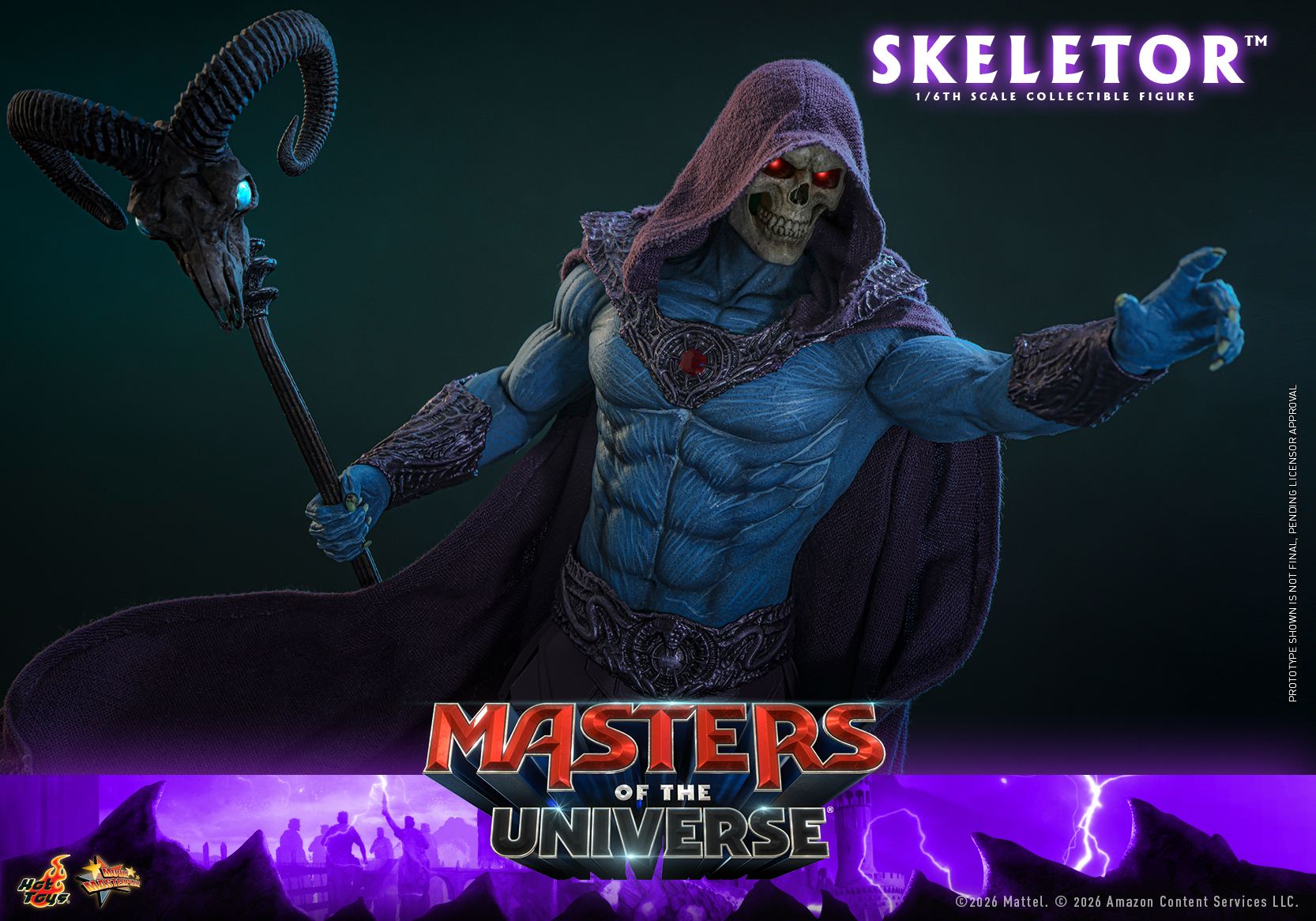 Hottoys - Masters of the Universe Skeletor 16th scale Collectible Figure MMS889 (Licensed) - Image 25