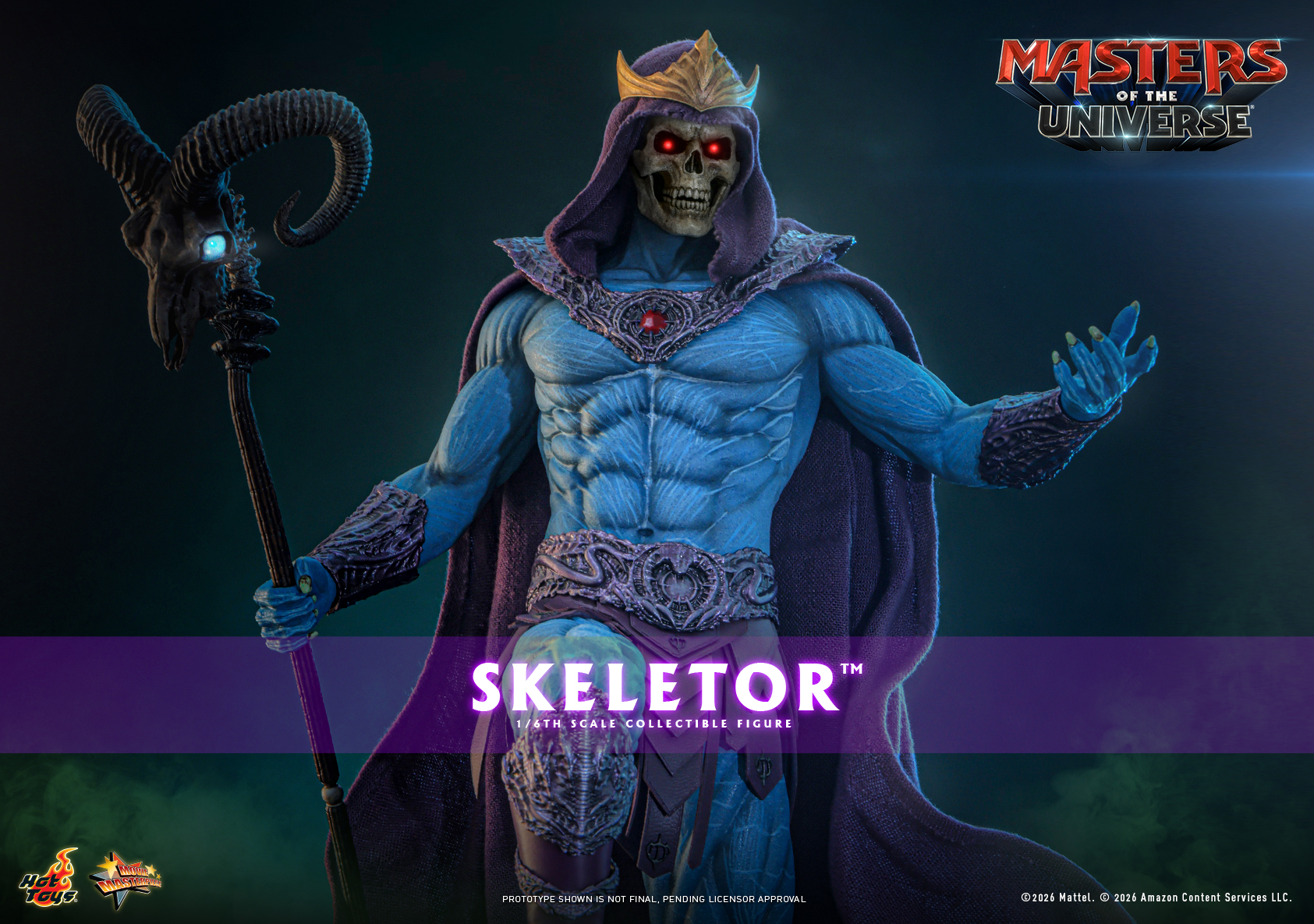 Hottoys - Masters of the Universe Skeletor 16th scale Collectible Figure MMS889 (Licensed) - Image 24
