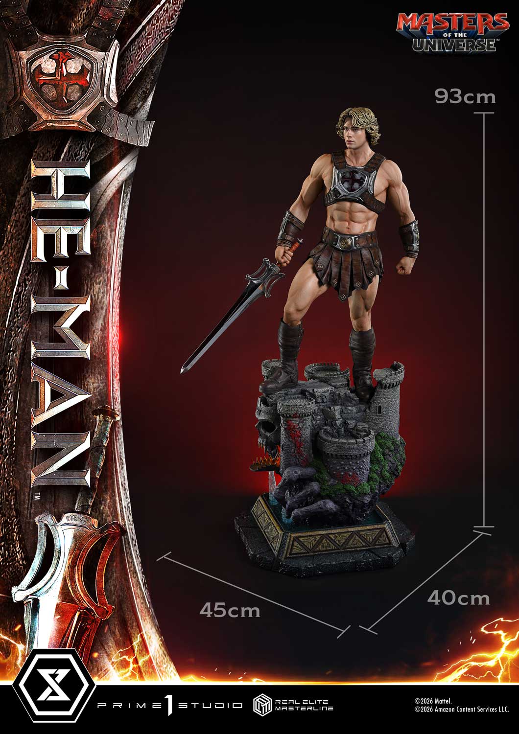 Prime 1 Studio - Real Elite Masterline Masters of the Universe Series He-Man 1/3 Statue REMMOU-02 REMMOU-02DX REMMOU-02DXS (Licensed) - Image 11