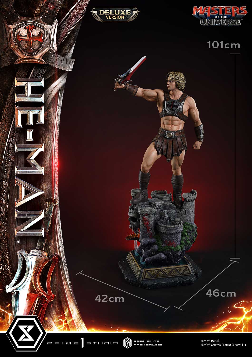 Prime 1 Studio - Real Elite Masterline Masters of the Universe Series He-Man 1/3 Statue REMMOU-02 REMMOU-02DX REMMOU-02DXS (Licensed) - Image 10