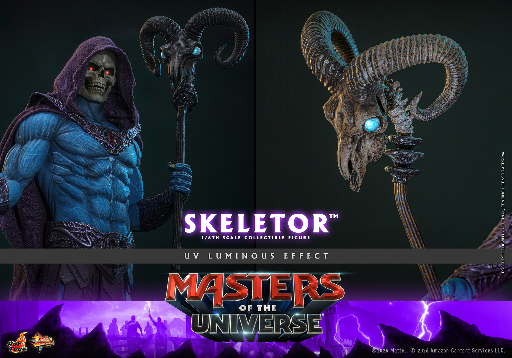 Hottoys - Masters of the Universe Skeletor 16th scale Collectible Figure MMS889 (Licensed) - Image 8