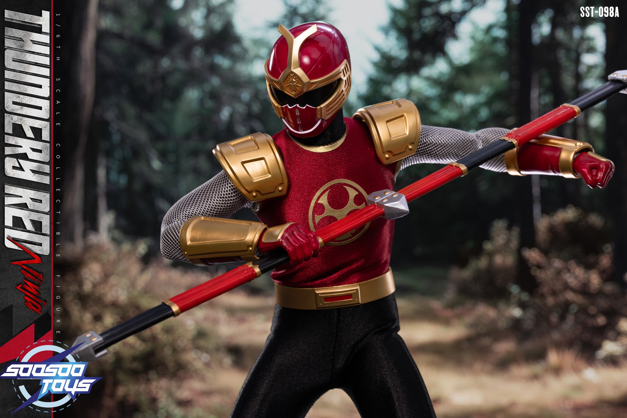 Soosootoys - 1/6 scale collectible:Thundery Red&Blue Ninja SST-098A SST-098B Power Rangers Ninja Storm - Image 6