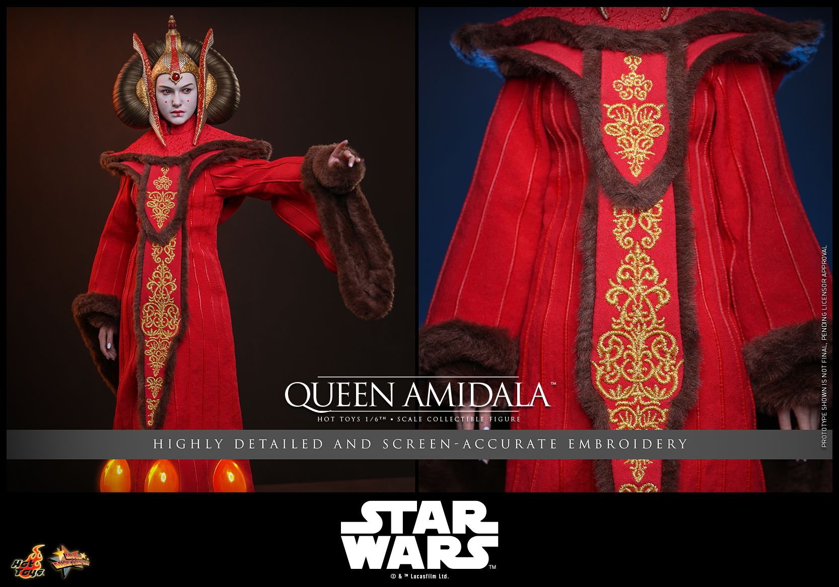 Hottoys - Star Wars: The Phantom Menace Queen Amidala 1/6th scale Collectible Figure MMS883 (Licensed) - Image 6