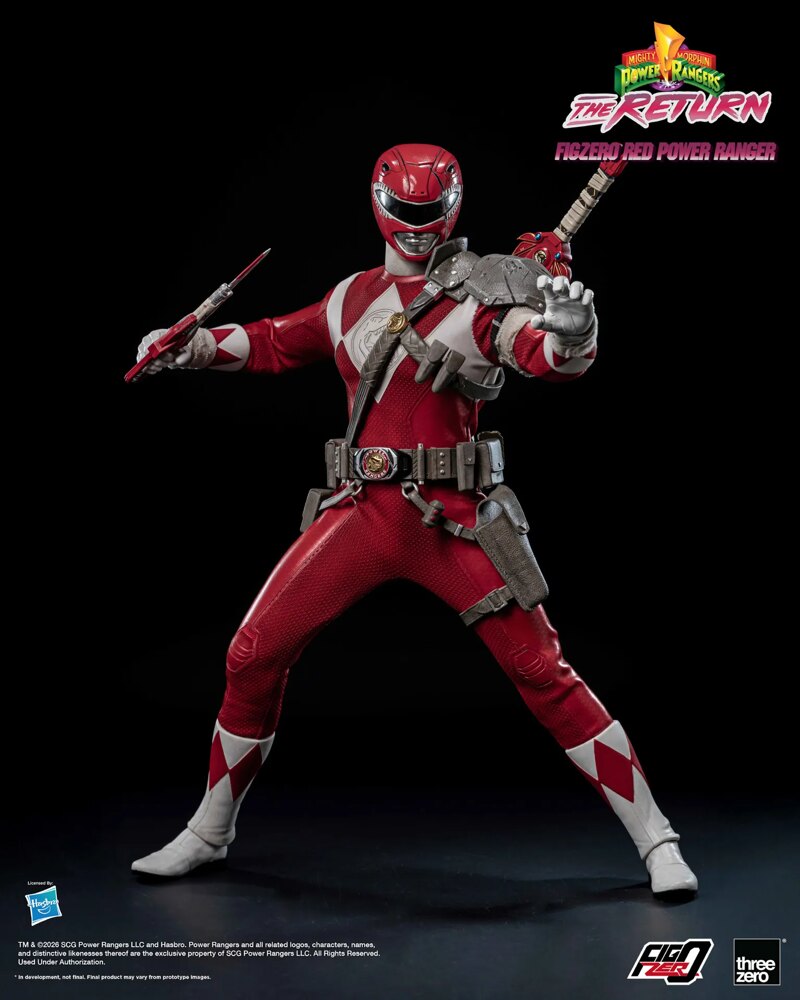 Threezero - Mighty Morphin Power Rangers: The Return FigZero 1/6 Red Power Ranger 3Z10200W0 (Licensed) - Image 7