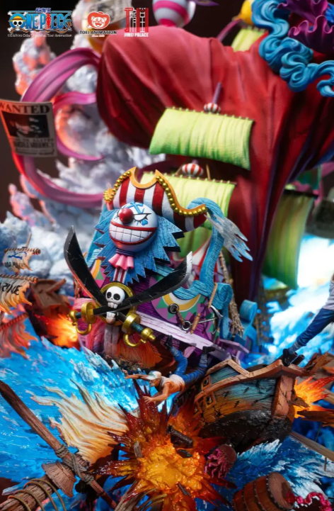 JIMEI PALACE Studio - ONE PIECE New Yonko BUGGY Limited Edition Statue (Licensed) - Image 4