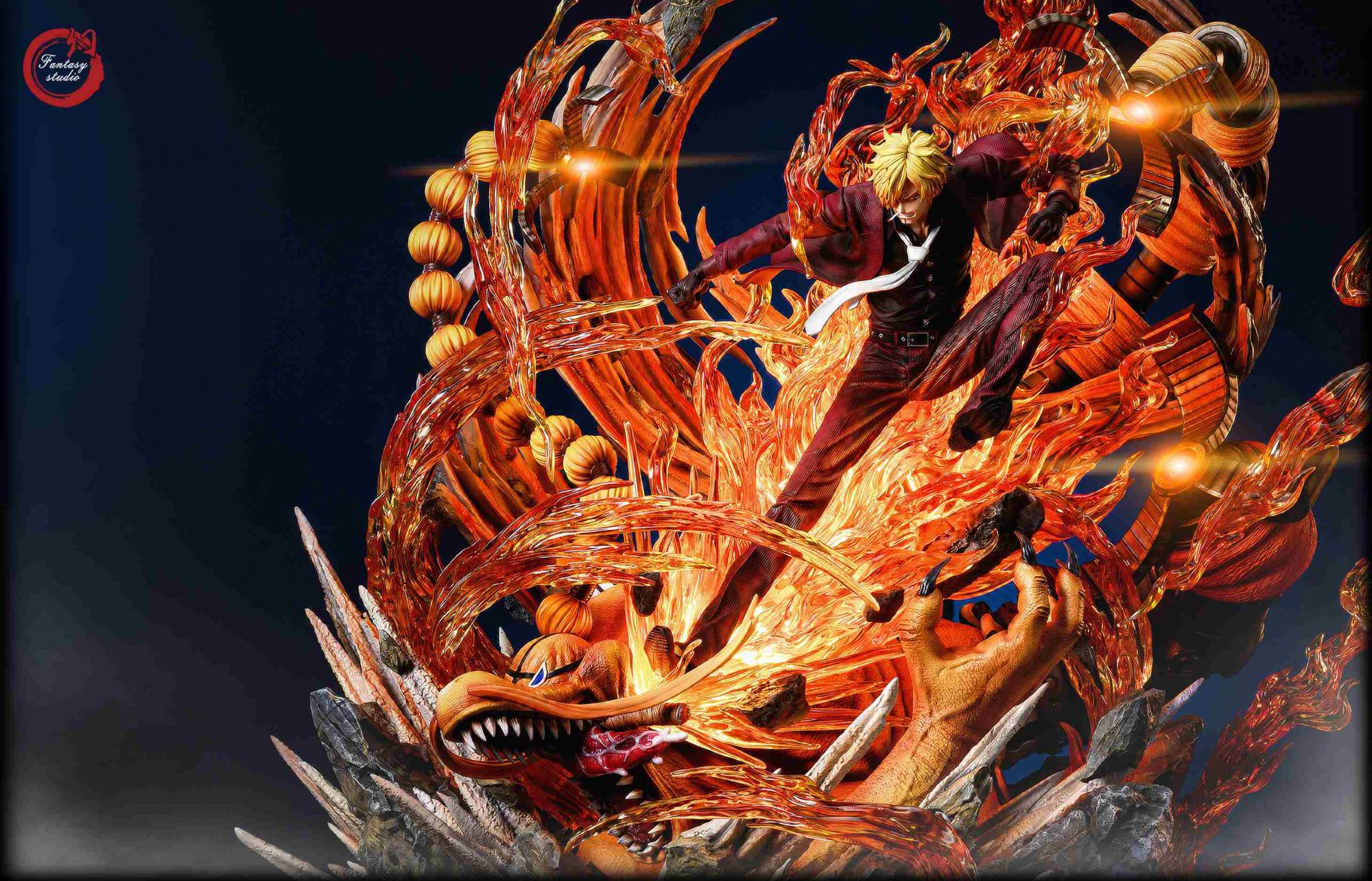 Fantasy Studio - One Piece Series Large Statue The Second Bomb Sanji VS Queen - Image 5