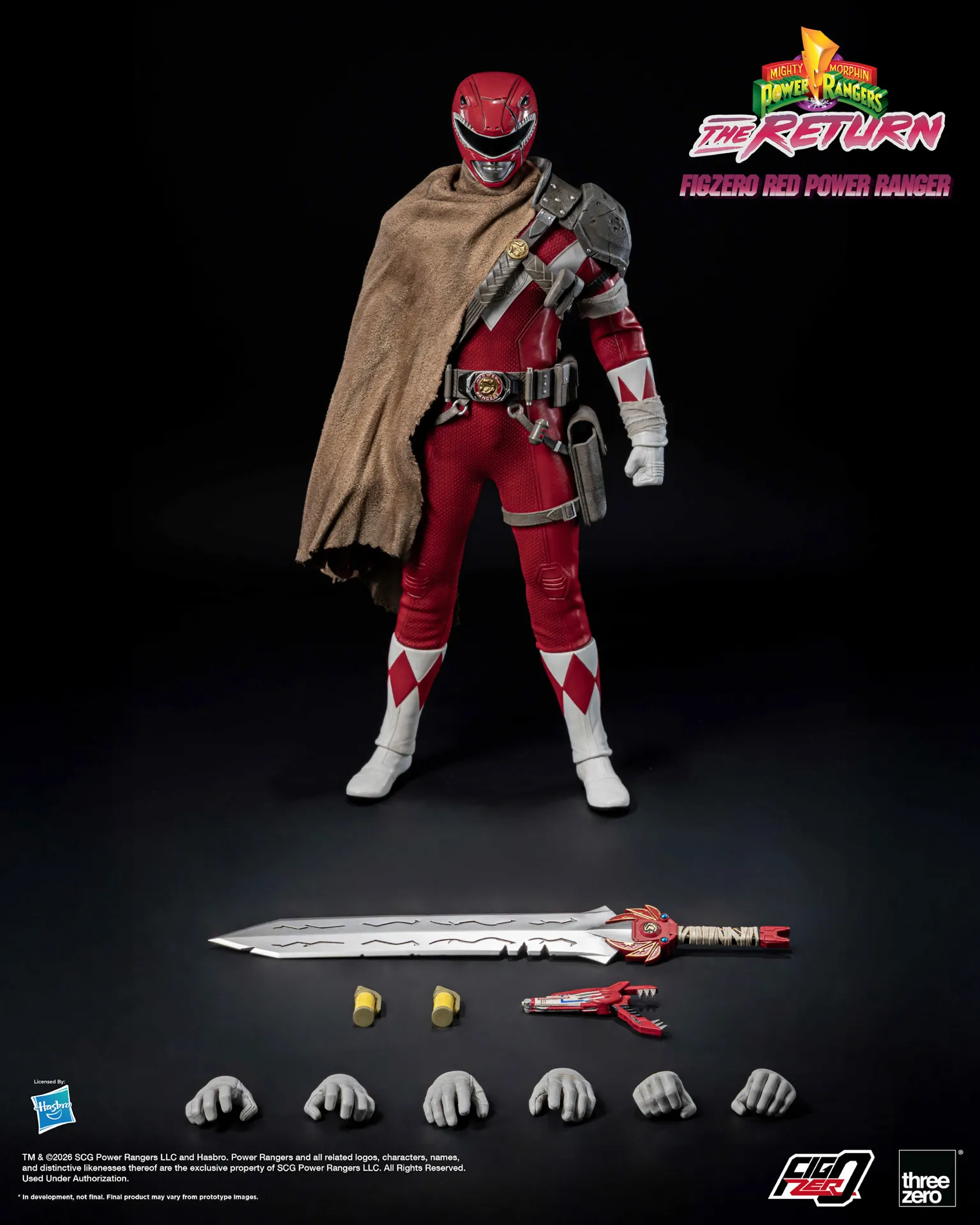 Threezero - Mighty Morphin Power Rangers: The Return FigZero 1/6 Red Power Ranger 3Z10200W0 (Licensed) - Image 12