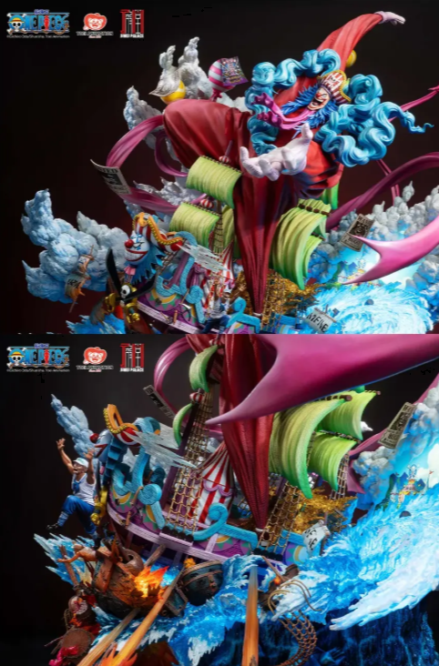 JIMEI PALACE Studio - ONE PIECE New Yonko BUGGY Limited Edition Statue (Licensed) - Image 7
