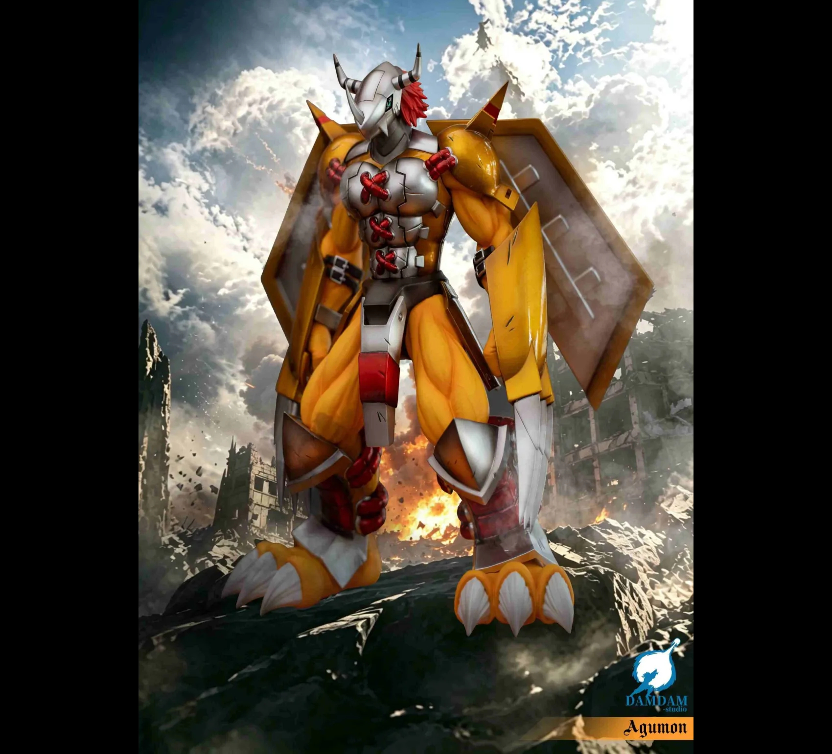DAMDAM Studio - War Greymon X Agumon Digimon