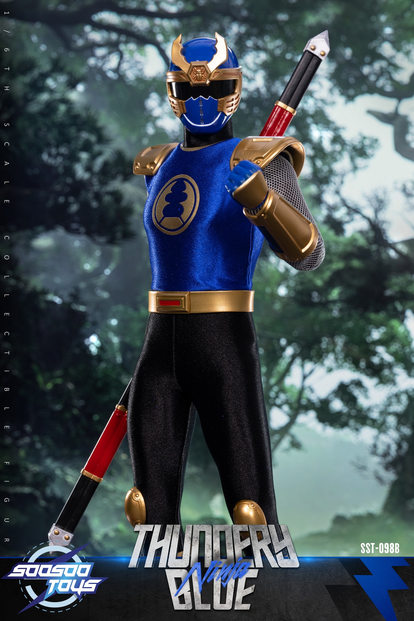 Soosootoys - 1/6 scale collectible:Thundery Red&Blue Ninja SST-098A SST-098B Power Rangers Ninja Storm - Image 7
